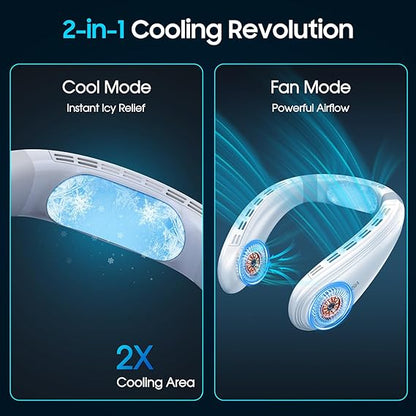 Portable Neck Fan, Hands Free Bladeless Fan