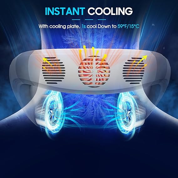 Portable Neck Fan, Hands Free Bladeless Fan