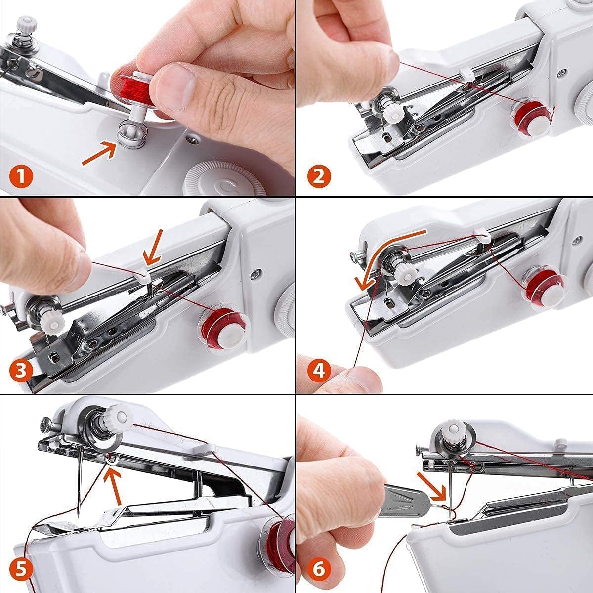 Electric Handy Stitch Mini Hand Sewing Machine Stapler Style Mini Machine Home Tailoring Silai Machine Emergency Stitching Handheld Sewing Machine For Emergency Stitching
